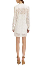 BCBGMAXAZRIA Contrast Bib Lace Silk Tunic Dress - Runway Catalog