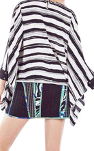 BCBGMAXAZRIA Cordelia Striped Kaftan Top - Runway Catalog