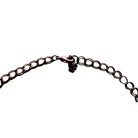 BCBGMAXAZRIA crystal embellished chain fringe statement necklace