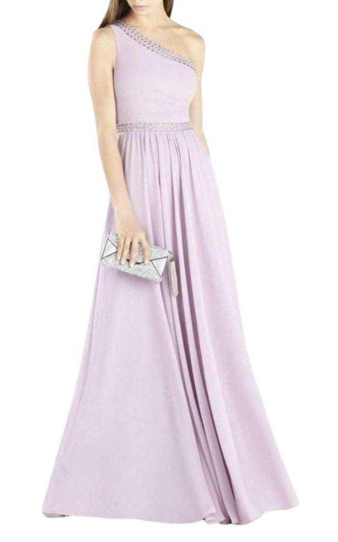 BCBGMAXAZRIA Daniele One Shoulder Embellished Gown - Runway Catalog