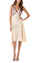 BCBGMAXAZRIA Dayanna Color Block Silk Dress - Runway Catalog