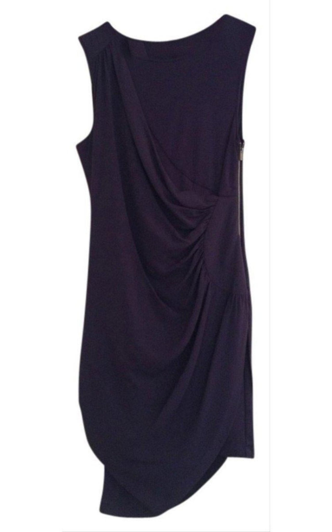BCBGMAXAZRIA Draped Side Zipper Dress
