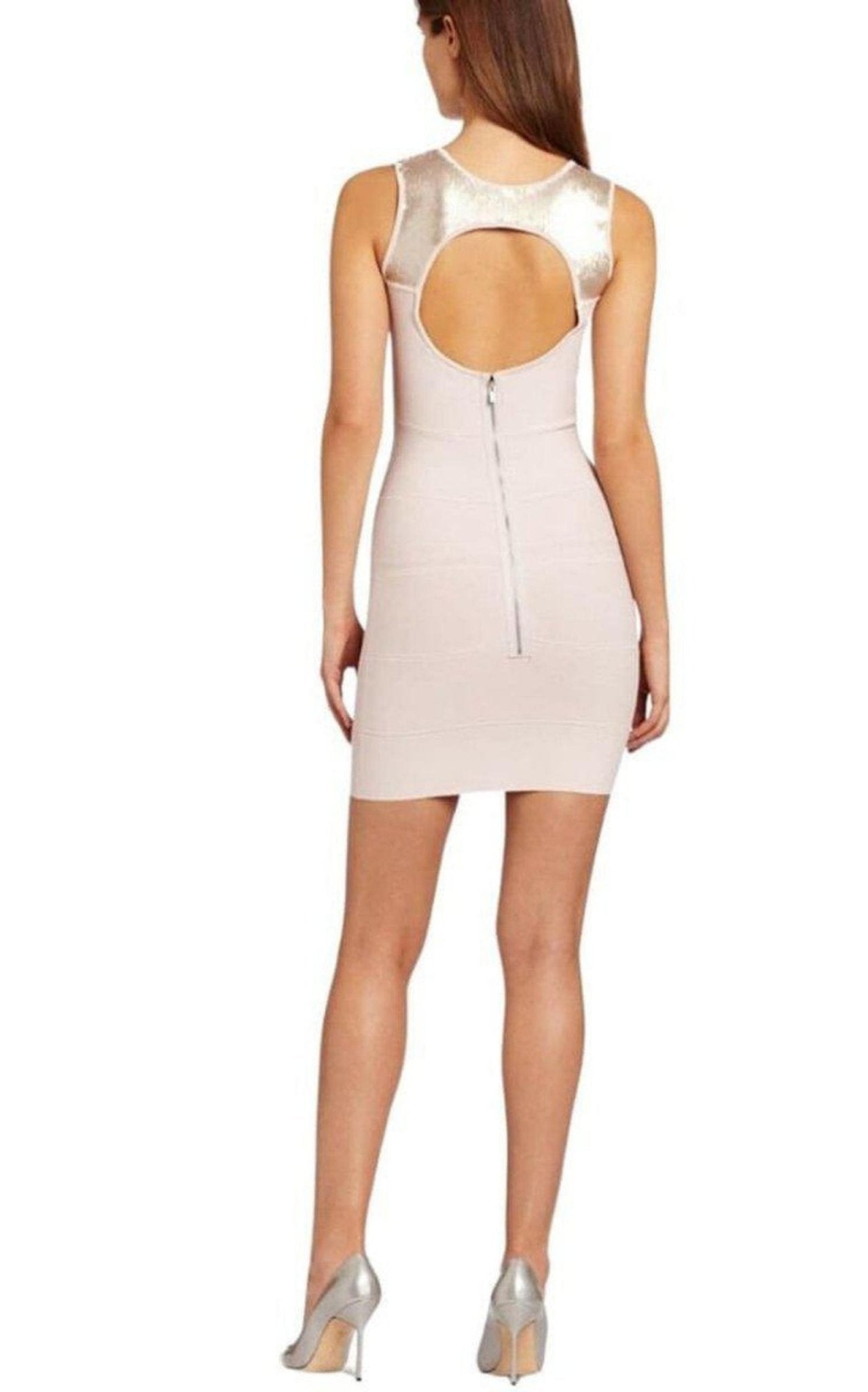 BCBGMAXAZRIA Elias Sequinned Cutout Dress - Runway Catalog