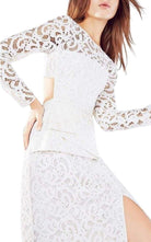 BCBGMAXAZRIA Elizabella Cutout Lace Gown - Runway Catalog