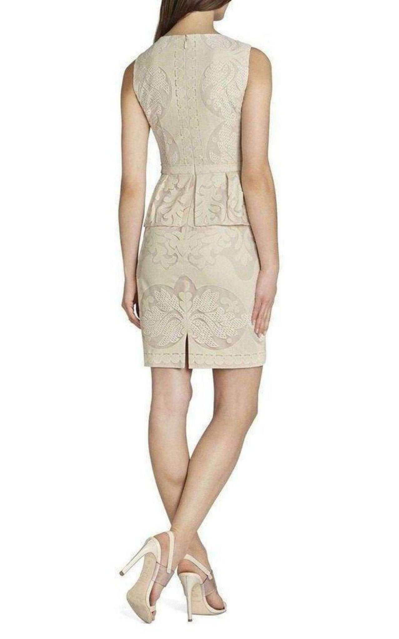 BCBGMAXAZRIA Etna Lace Peplum Sheath Dress - Runway Catalog
