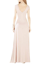 BCBGMAXAZRIA Evey Deep V - Back Maxi Dress - Runway Catalog