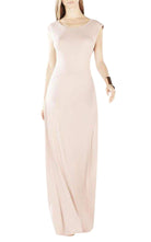 BCBGMAXAZRIA Evey Deep V - Back Maxi Dress - Runway Catalog