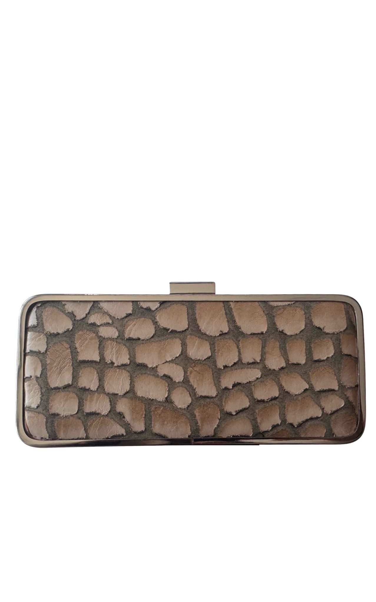 BCBG MaxAzria Black Leather Satin Fold-Over Clutch – Runway Catalog