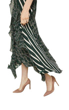 BCBGMAXAZRIA Floral Blooms Asymmetrical Dress - Runway Catalog