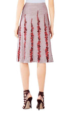BCBGMAXAZRIA Floral Embroidered Midi Skirt - Runway Catalog
