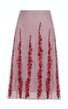 BCBGMAXAZRIA Floral Embroidered Midi Skirt - Runway Catalog