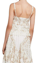 BCBGMAXAZRIA Floral Embroidered Tank Top - Runway Catalog
