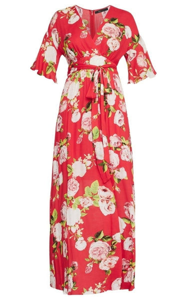 bcbg pink floral dress BCBGMAXAZRIA Pink Embroidered floral Tulle Asymmetrical Cocktail Evening Dress 0
