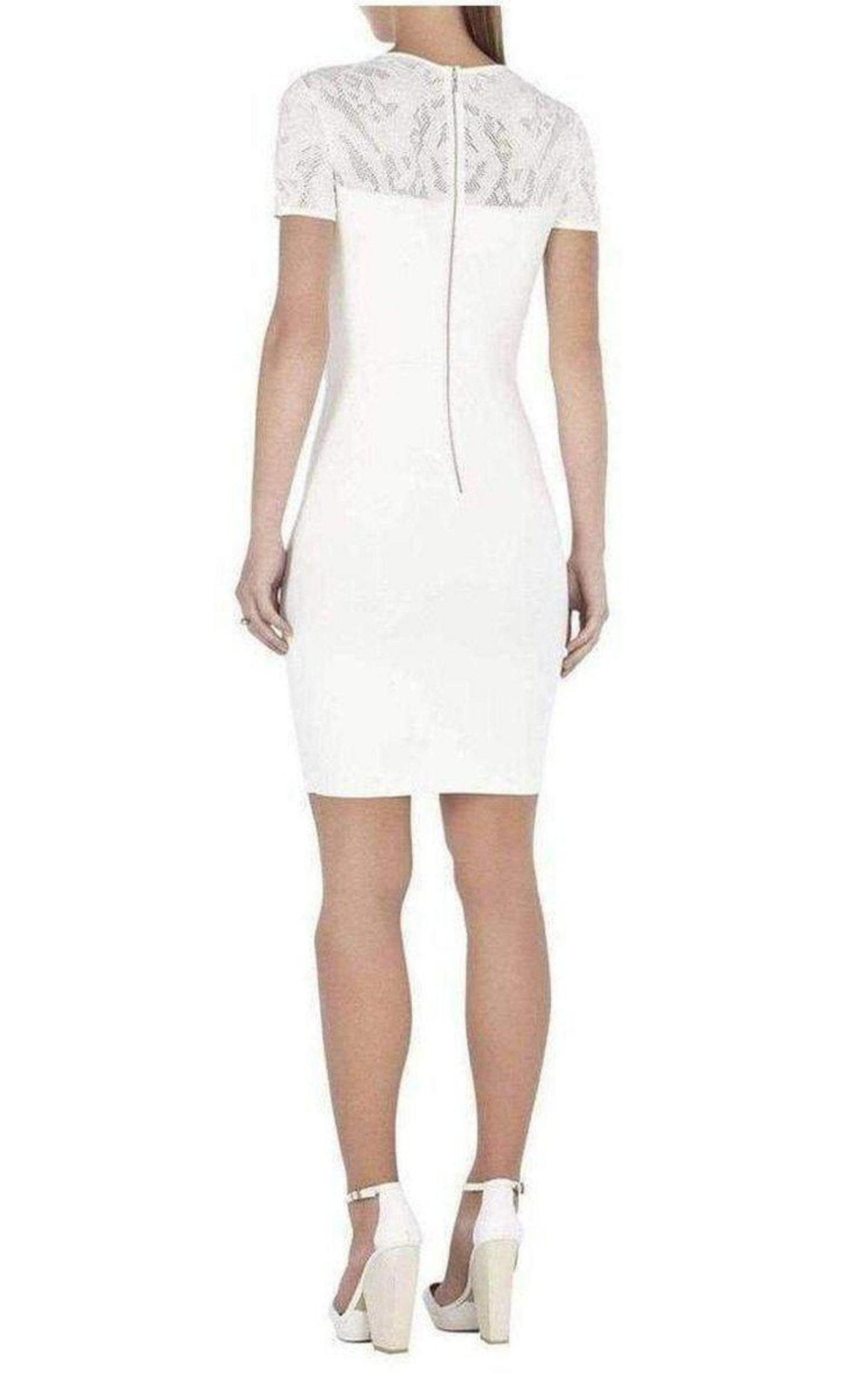 BCBGMAXAZRIA Gardenia Myley Pointelle Detail Dress - Runway Catalog