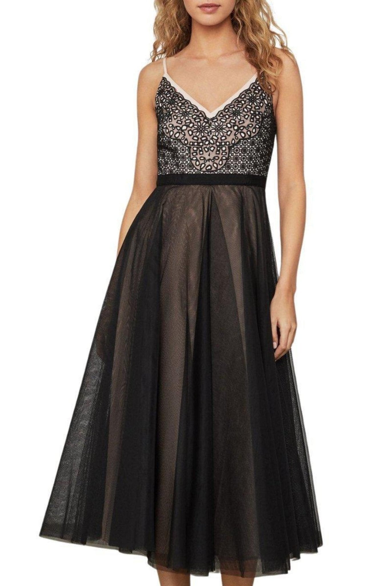 BCBGMAXAZRIA Mixed-Print Asymmetric Dress – Runway Catalog