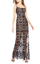 BCBGMAXAZRIA Geometric Lace Maxi Dress - Runway Catalog
