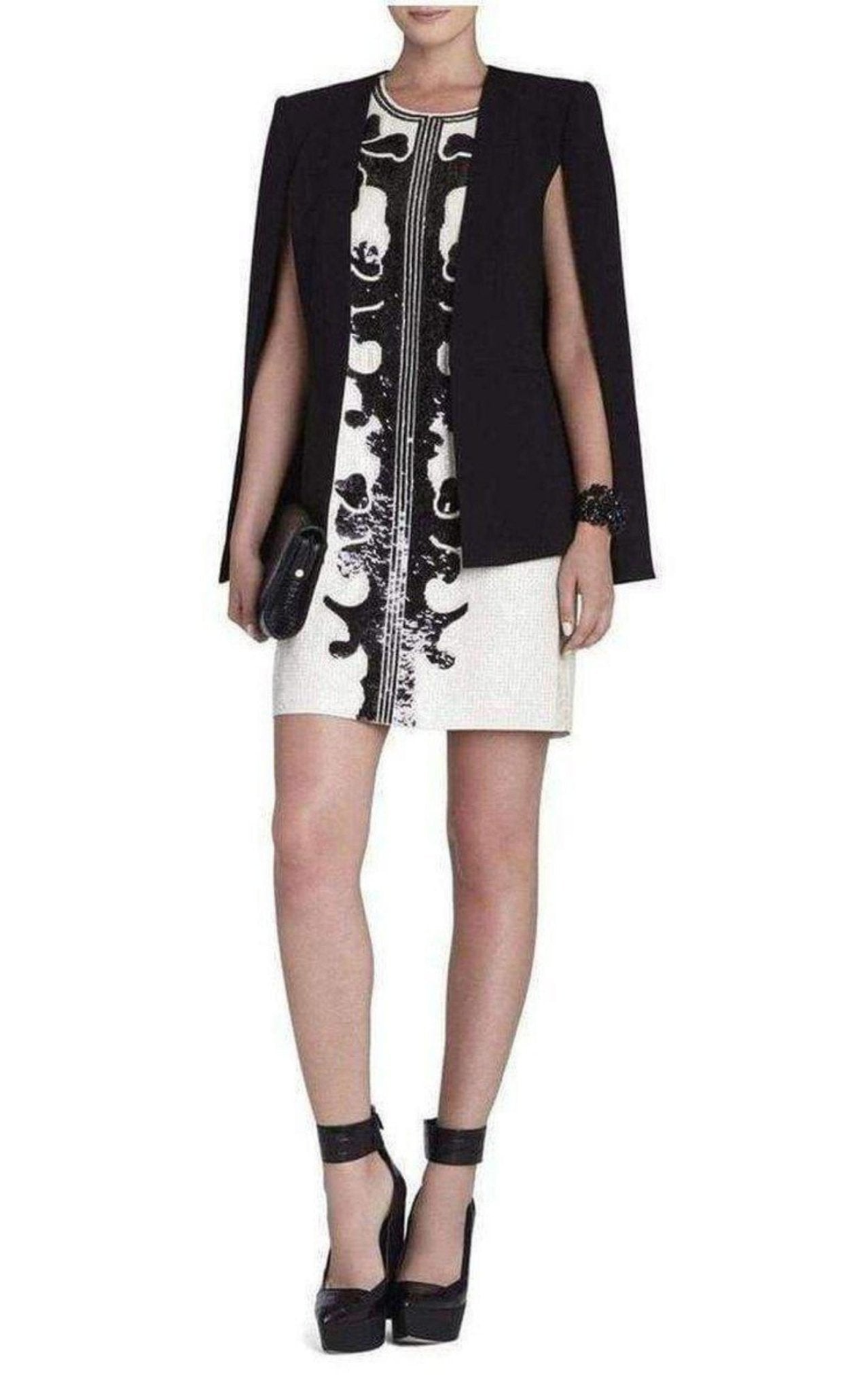 BCBGMAXAZRIA Geri Sequin Motif Shift Dress - Runway Catalog