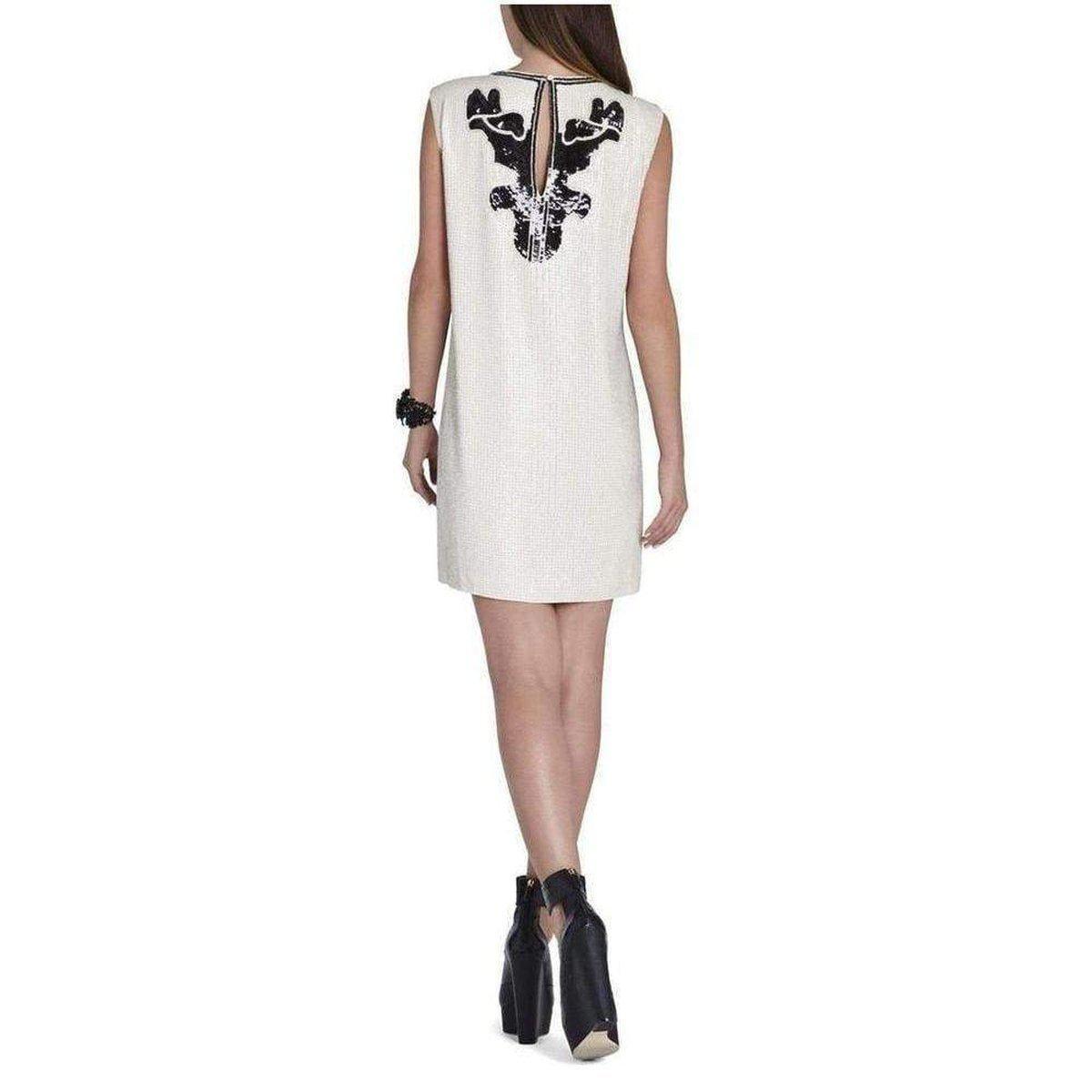 BCBGMAXAZRIA Geri Sequin Motif Shift Dress - Runway Catalog