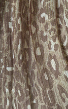 BCBGMAXAZRIA Gold Leopard Print Silk Gown Dress - Runway Catalog