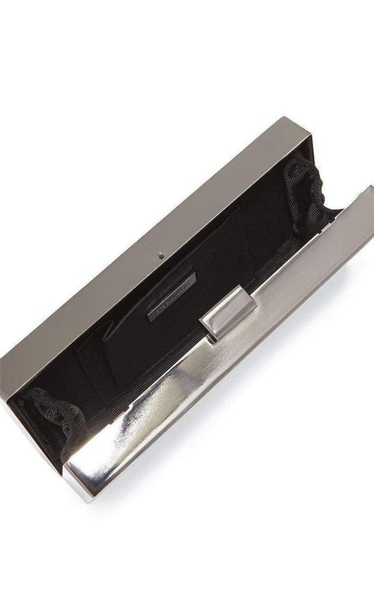 BCBGMAXAZRIA Gunmetal Ariana Rock Crystal Hard Clutch – Laufsteg-Katalog