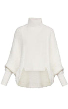 BCBGMAXAZRIA High - Low Turtleneck Merino Blend Sweater - Runway Catalog
