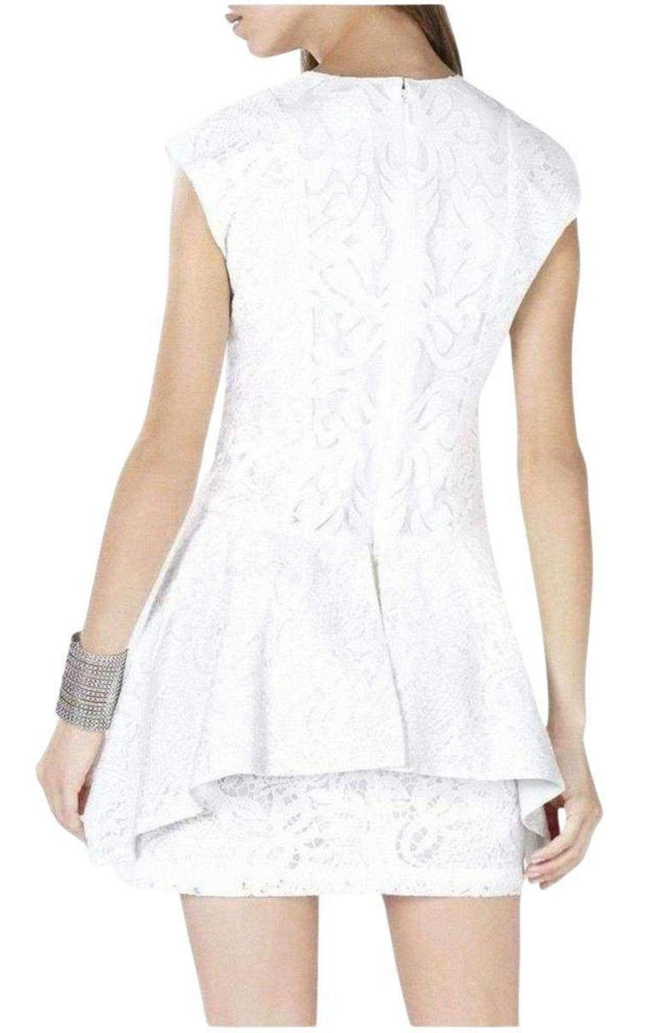 BCBGMAXAZRIA Isabel Draped Side Peplum Dress - Runway Catalog