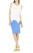 BCBGMAXAZRIA Ivorie Sleeveless Ruffle Top - Runway Catalog