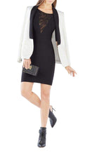BCBGMAXAZRIA Jaydan Pointelle Trim Scoop - Back Dress - Runway Catalog