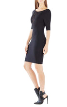 BCBGMAXAZRIA Jaydan Pointelle Trim Scoop - Back Dress - Runway Catalog