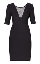 BCBGMAXAZRIA Jaydan Pointelle Trim Scoop - Back Dress - Runway Catalog