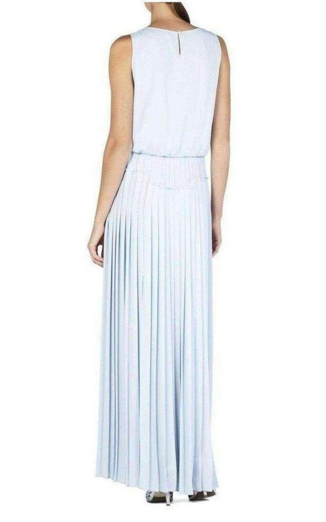 BCBGMAXAZRIA Jenine High Split Pleated Skirt Maxi Dress XS