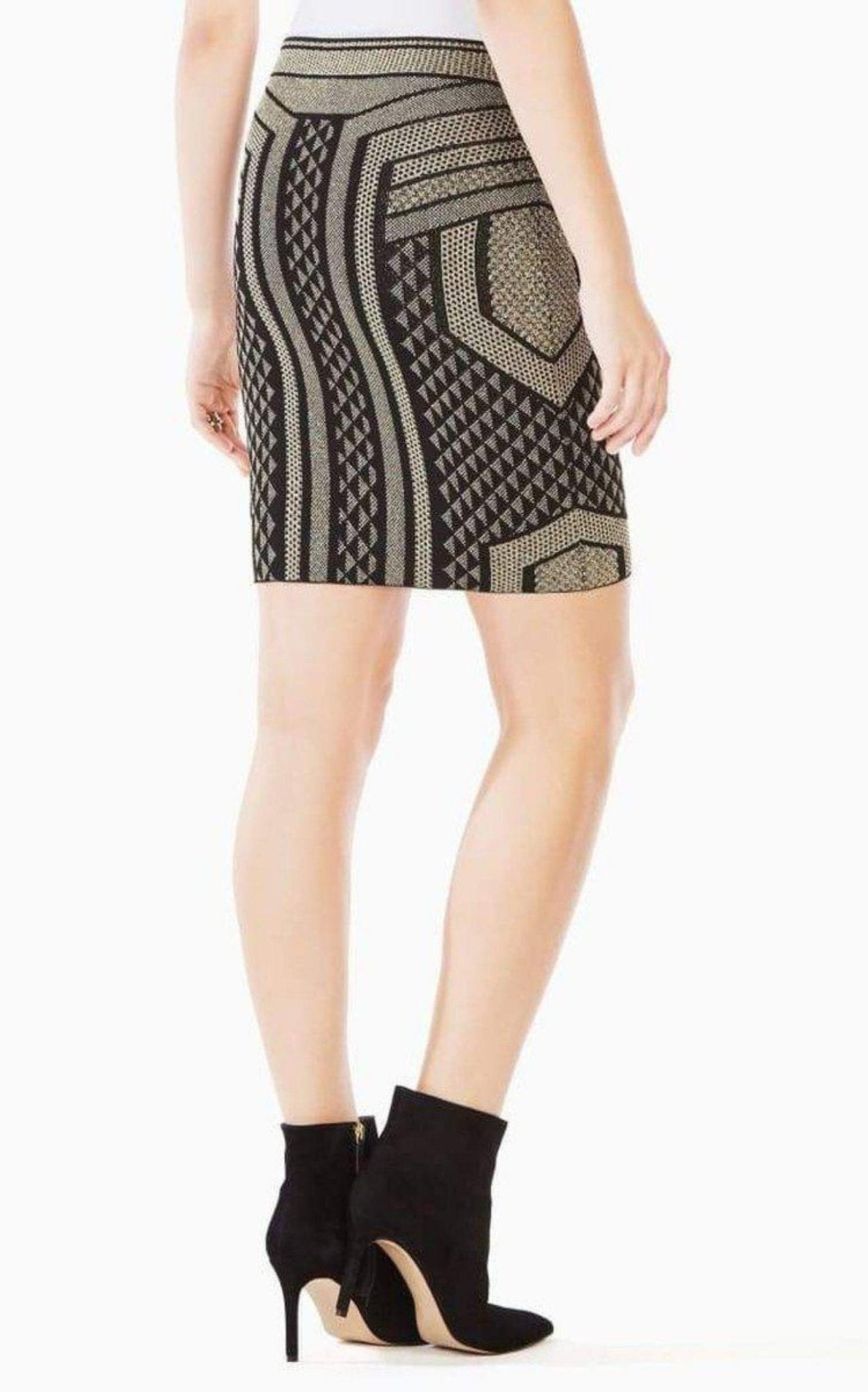 BCBGMAXAZRIA Josa Metallic Pencil Skirt - Runway Catalog