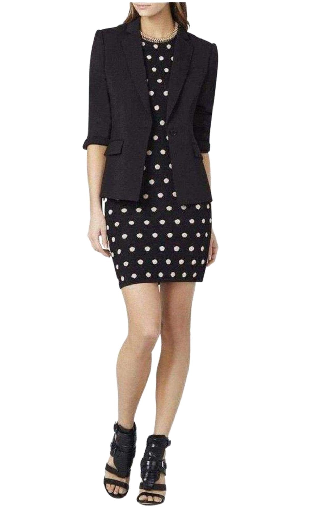 BCBGMAXAZRIA Jose Jacquard Cotton Blend Dress - Runway Catalog
