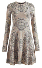 BCBGMAXAZRIA Julisa Geometric Jacquard Silk Dress - Runway Catalog