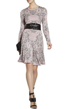 BCBGMAXAZRIA Julisa Geometric Jacquard Silk Dress - Runway Catalog