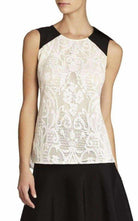BCBGMAXAZRIA Kaley Sleeveless Lace Top - Runway Catalog