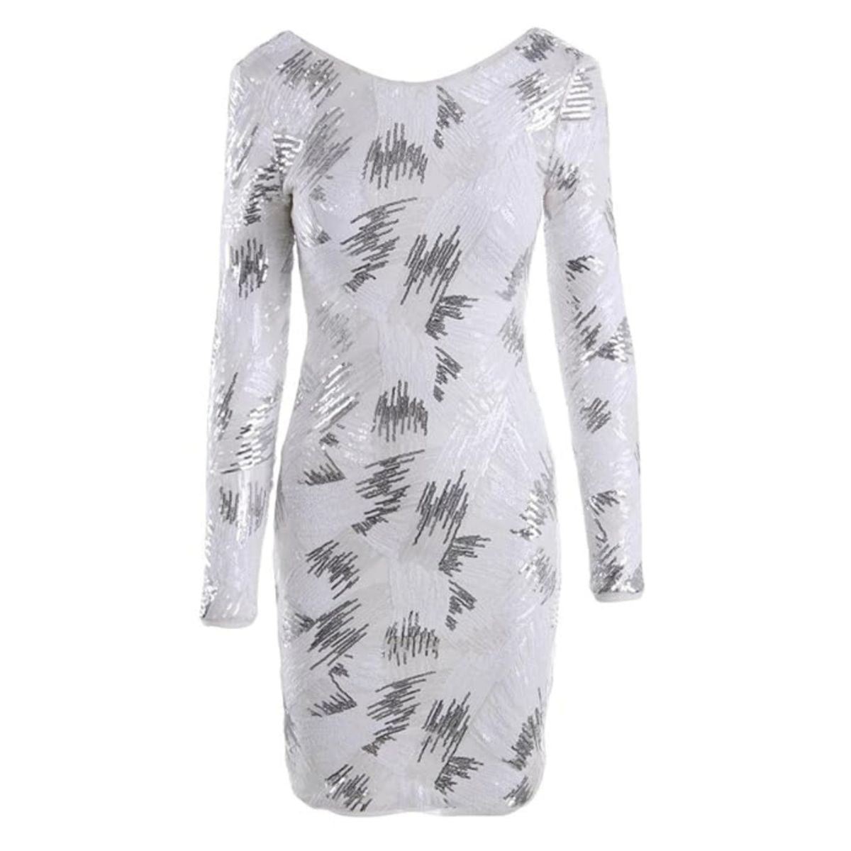 BCBGMAXAZRIA Kamila Long Sleeve Sequin Dress - Runway Catalog