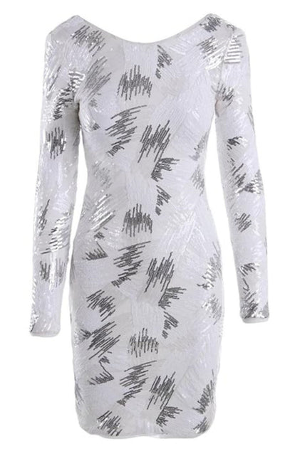 BCBGMAXAZRIA Kamila Long Sleeve Sequin Dress - Runway Catalog