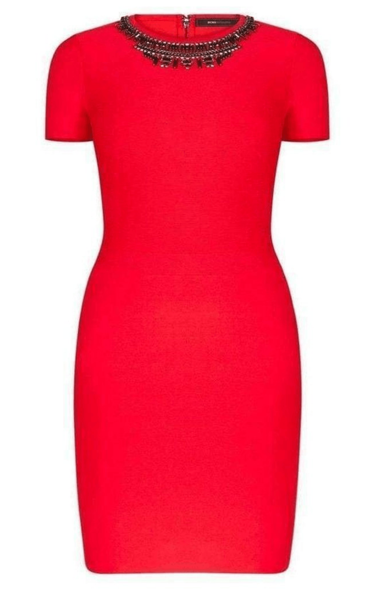 BCBGMAXAZRIA Kaylen Embellished Cutout - Back Dress - Runway Catalog