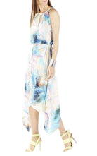 BCBGMAXAZRIA Keelie Printed Waist Tie Halter Dress - Runway Catalog