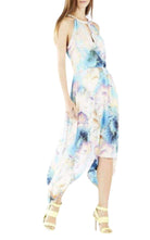 BCBGMAXAZRIA Keelie Printed Waist Tie Halter Dress - Runway Catalog