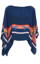 BCBGMAXAZRIA Kei Scarf Print Poncho Top - Runway Catalog