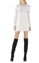 BCBGMAXAZRIA Kitra Lace Peasant Dress - Runway Catalog