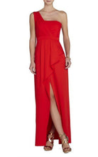 BCBGMAXAZRIA Kristine One - Shoulder Peplum Gown - Runway Catalog