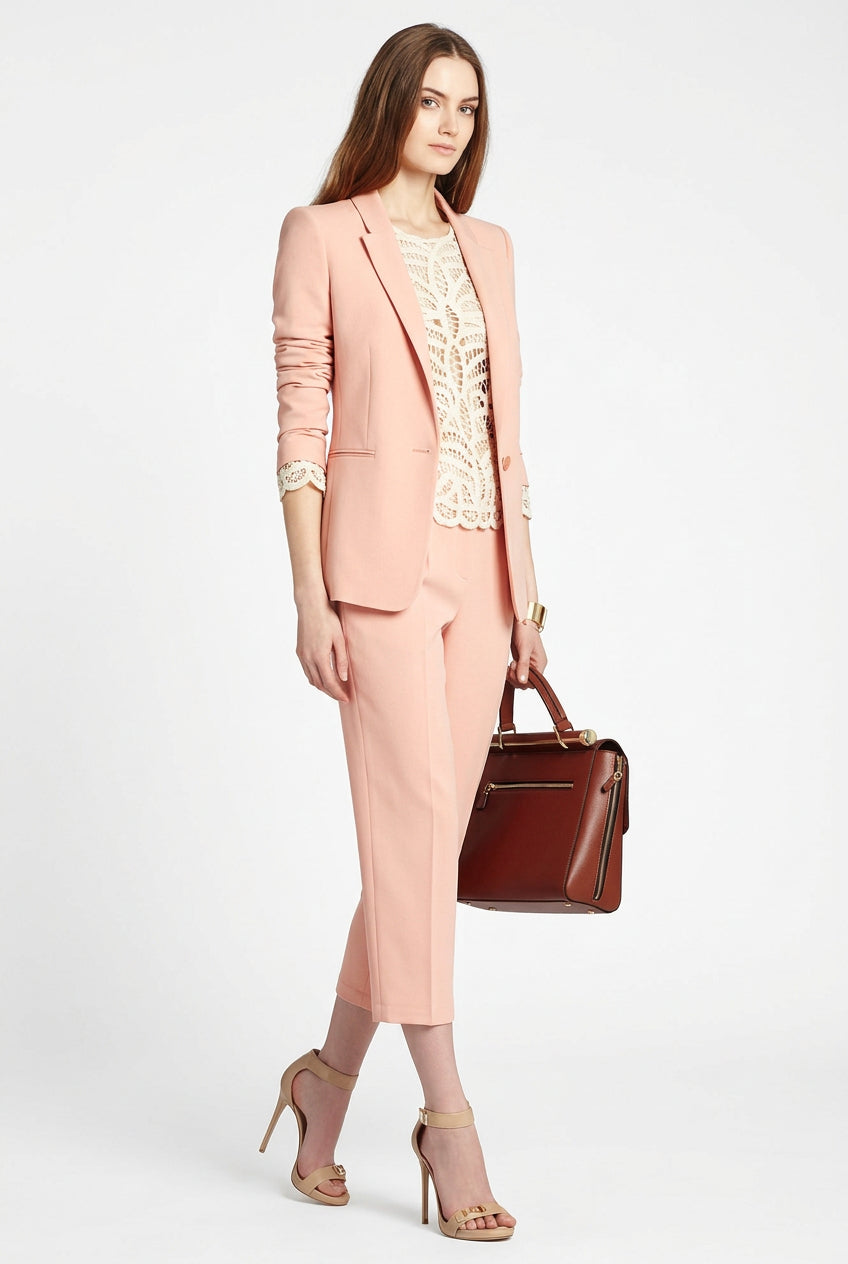 BCBGMAXAZRIA Lace Crochet Silk Blend Top - Runway Catalog