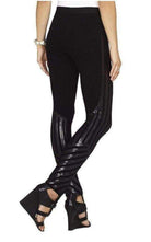 BCBGMAXAZRIA Lacie Leggings mit linearem Paillettenmotiv – Laufsteg-Katalog