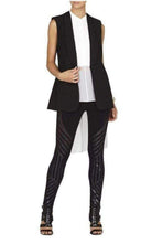 BCBGMAXAZRIA Lacie Leggings mit linearem Paillettenmotiv – Laufsteg-Katalog