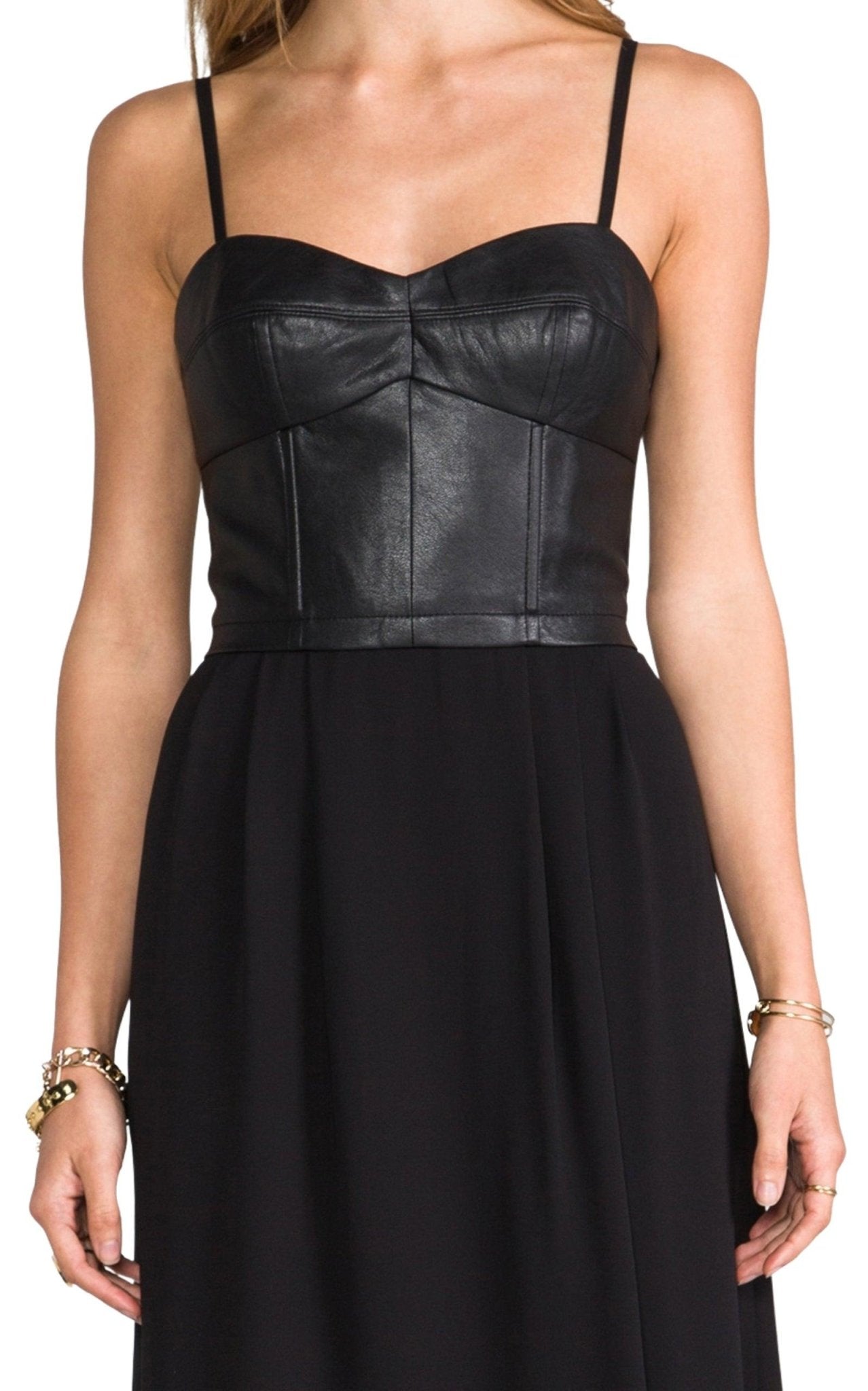 BCBGMAXAZRIA Leandra Bustier Draped Dress