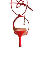 BCBGMAXAZRIA Leather Sandals Insole Embroidery - Runway Catalog