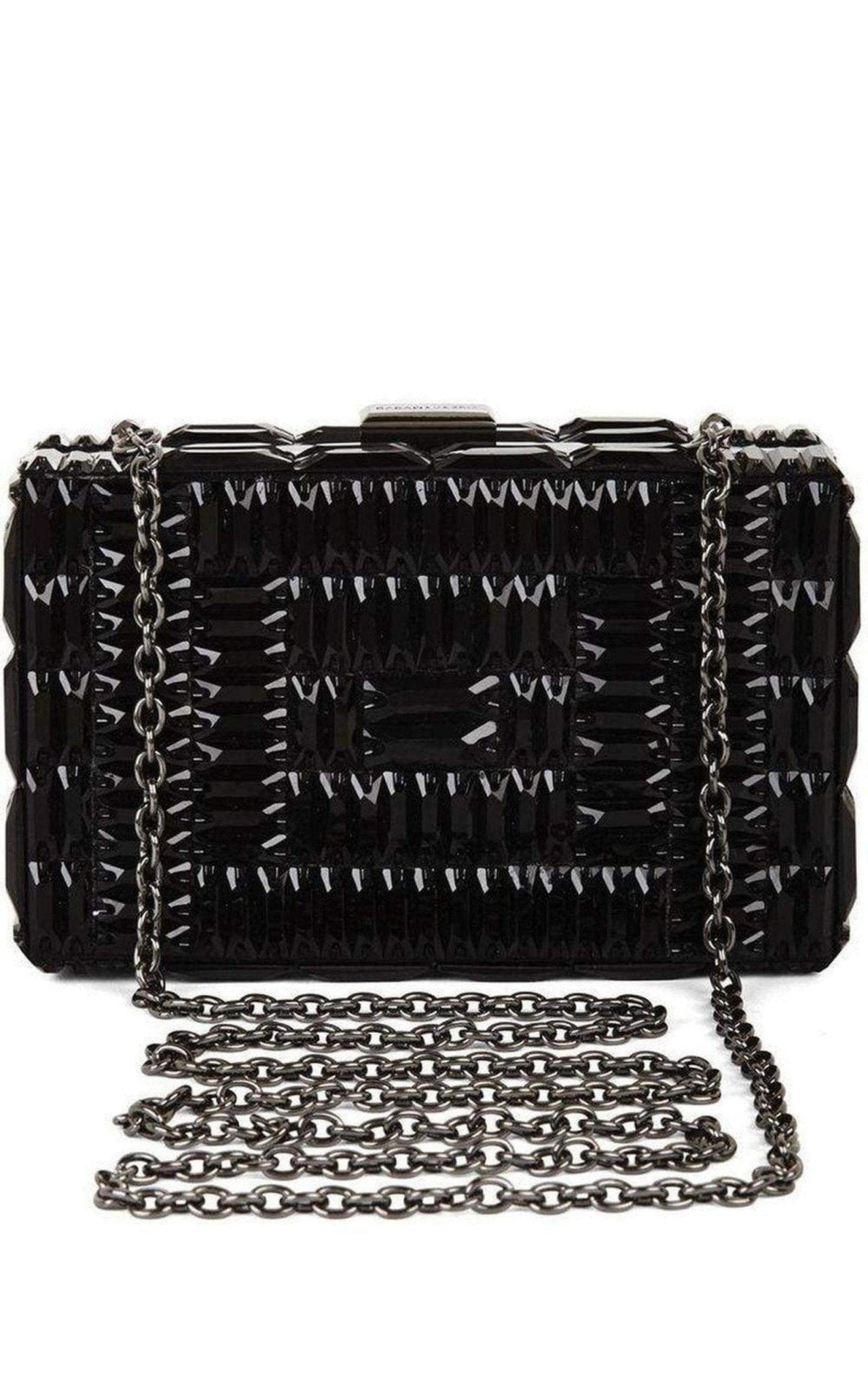 BCBGMAXAZRIA Lexi Large Beaded Box Clutch - Runway Catalog